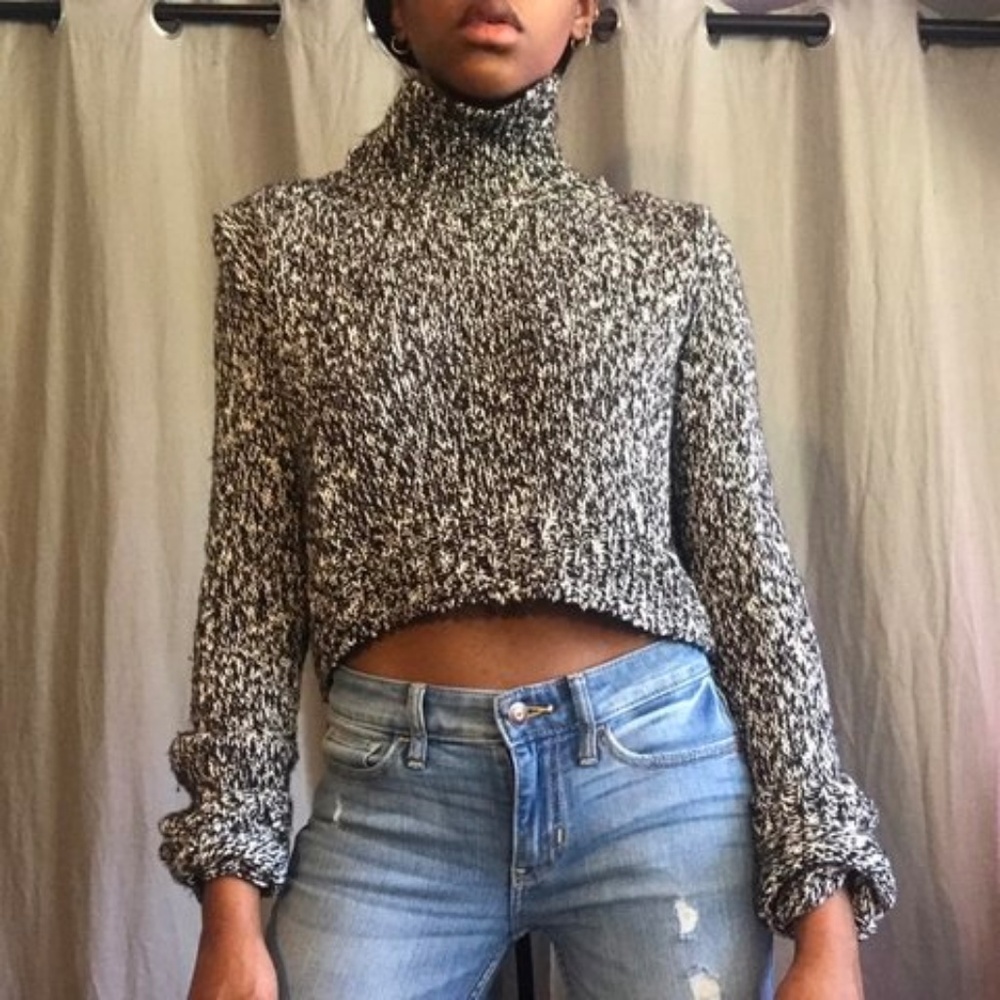 Turtleneck Crop Sweater
